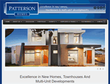 Tablet Screenshot of pattersonhomes.com.au