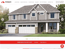 Tablet Screenshot of pattersonhomes.com